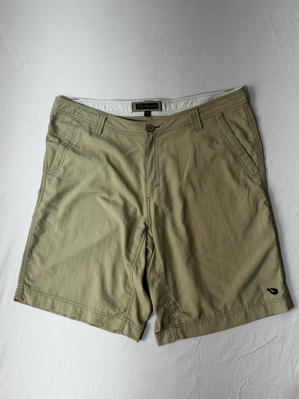 Mojo Men's Khaki Chino Shorts Size 38 Fishing Performance EUC
